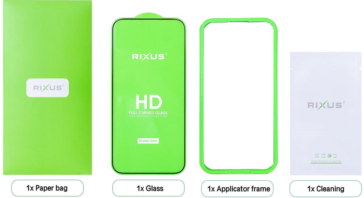Rixus Película de vidro – iPhone 16 Pro Max