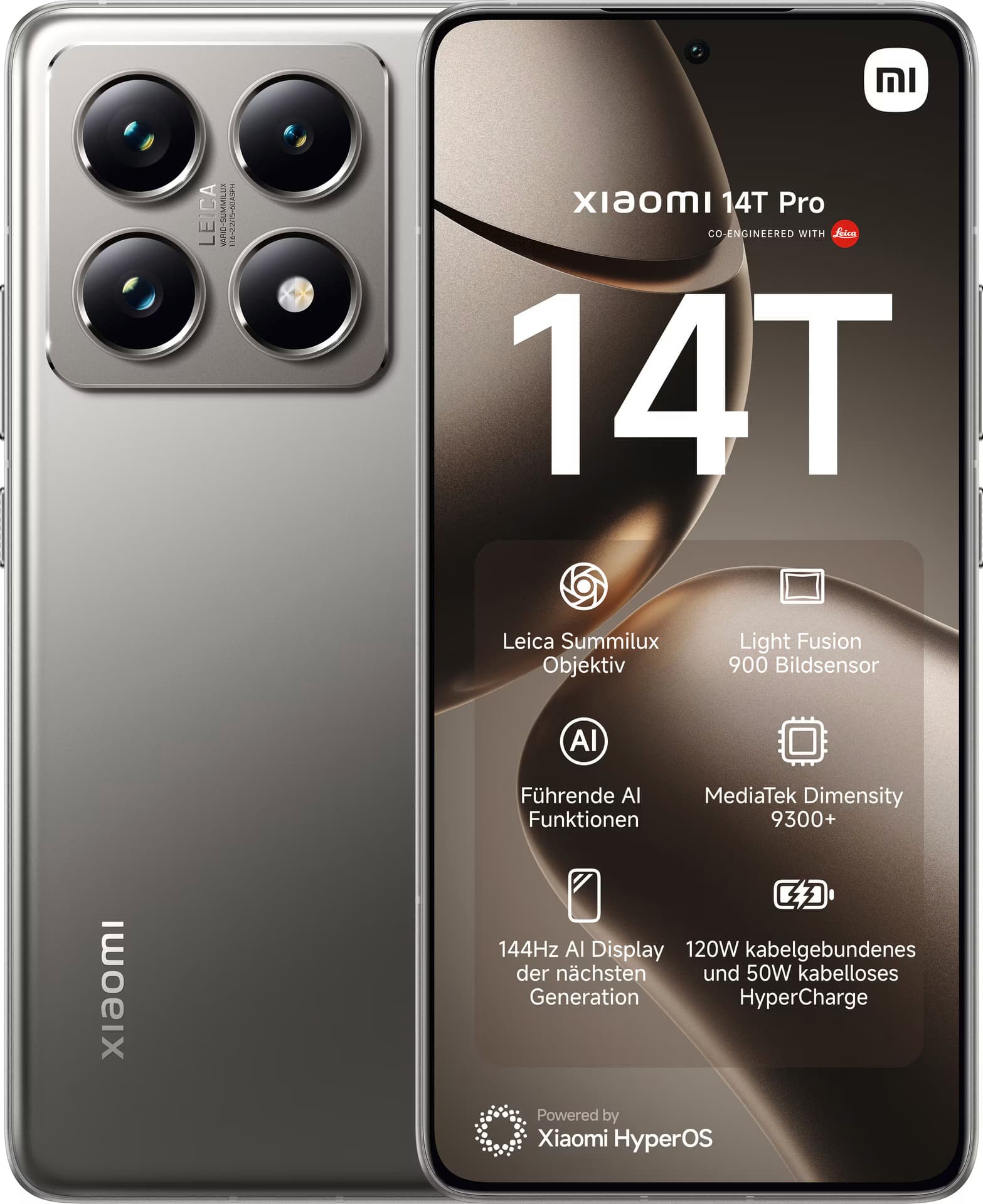 Xiaomi 14T Pro 5G 12GB/256GB Cinzento
