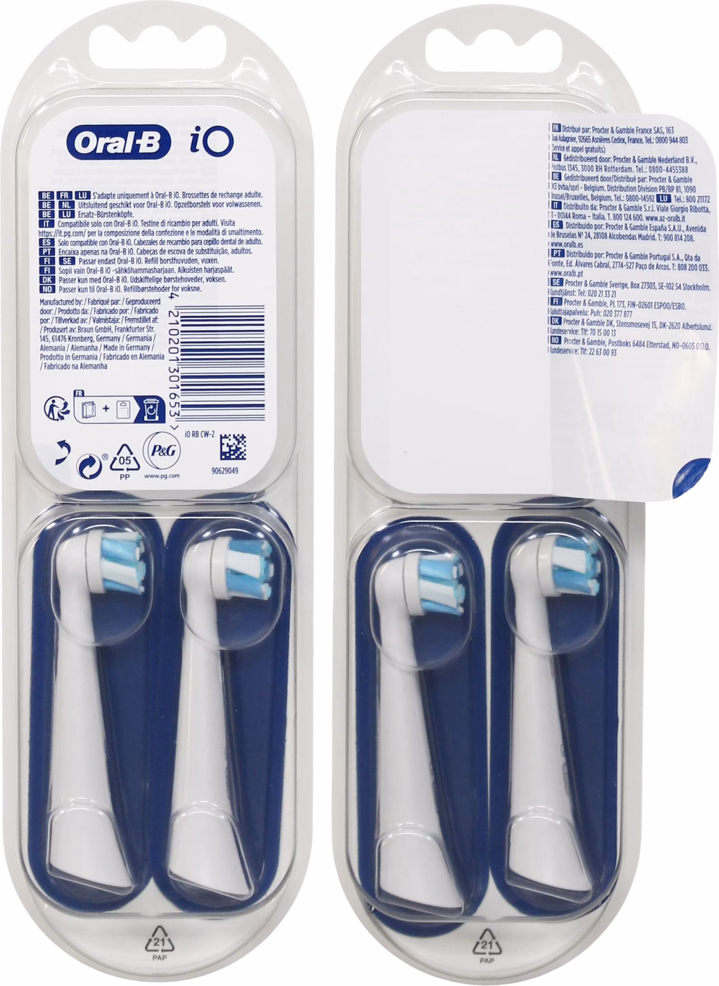 2 x Recargas de Cabeça Braun Oral-B iO Ultimate Clean