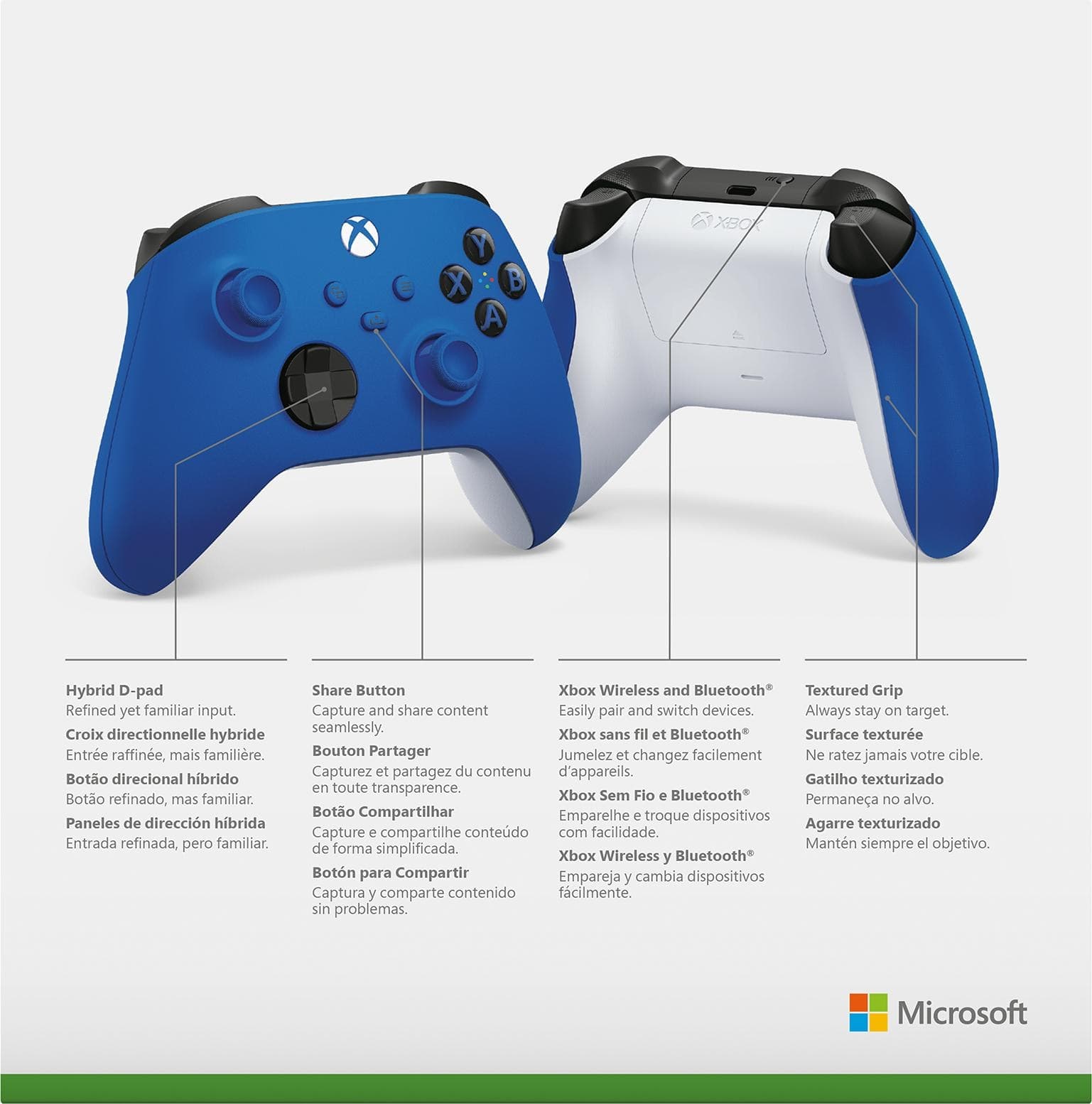25 Xbox Wireless Controller - Shock Blue