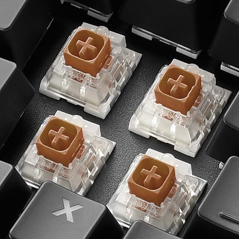 Teclado Mecânico Sharkoon SKILLER SGK60 RGB USB-C ES Switch Castanho