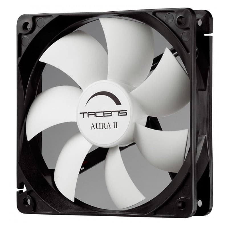 Ventilador de PC Tacens Aura II, 7 lâminas, 12 cm, desenho anti poeira,,