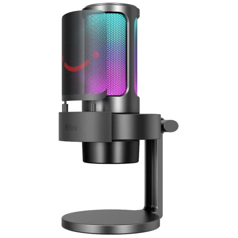 Fifine AmpliGame A8 RGB Microfone USB Tipo C