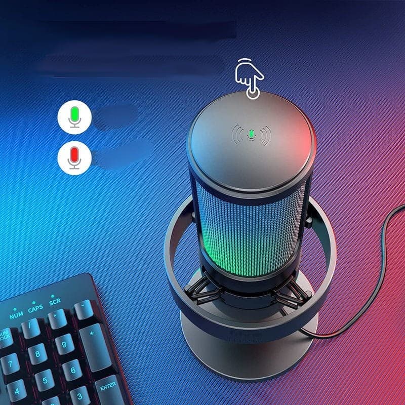 Fifine AmpliGame A8 RGB Microfone USB Tipo C