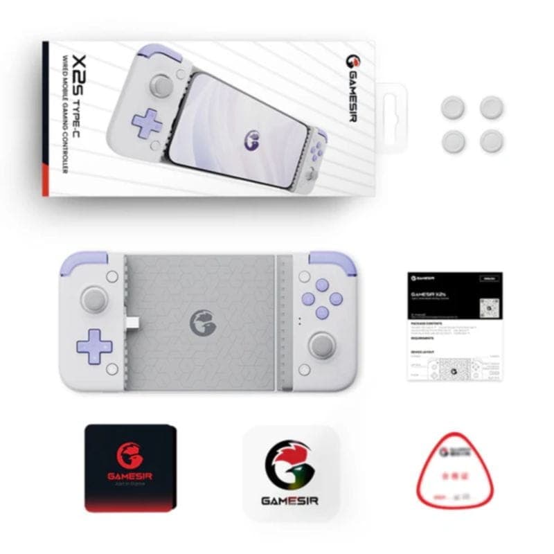 Gamesir X2s Gamepad Android/iOS (Tipo C) com Joysticks de Efeito Hall – Comando para Smartphone