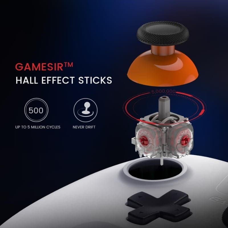 Comando GameSir T4 Nova Lite sem fios – Para Nintendo Switch/PC/Smartphone/Tablet/iOS/Android TV Box – Com efeito Hall