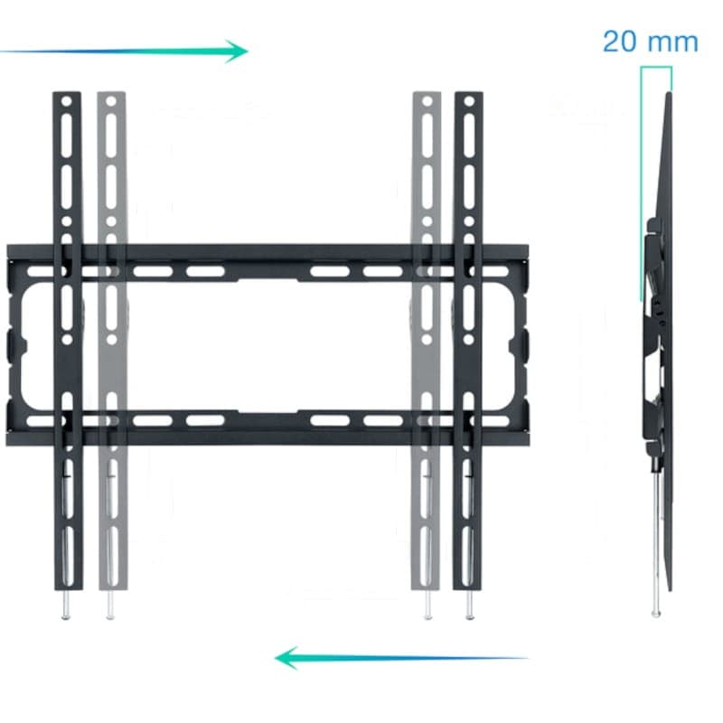 TooQ LP1070F-B Fixo 70″ VESA 400×400 mm – Suporte para TV
