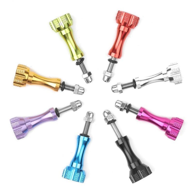 Set Parafusos de Alumínio CNC 1/4 – Acessório Câmara Desportiva Amarelo