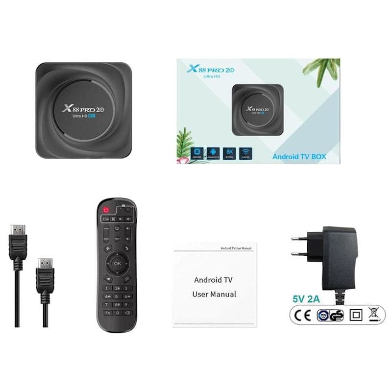 X88 Pro 20 4GB/32GB 4K Android 11 – Android TV