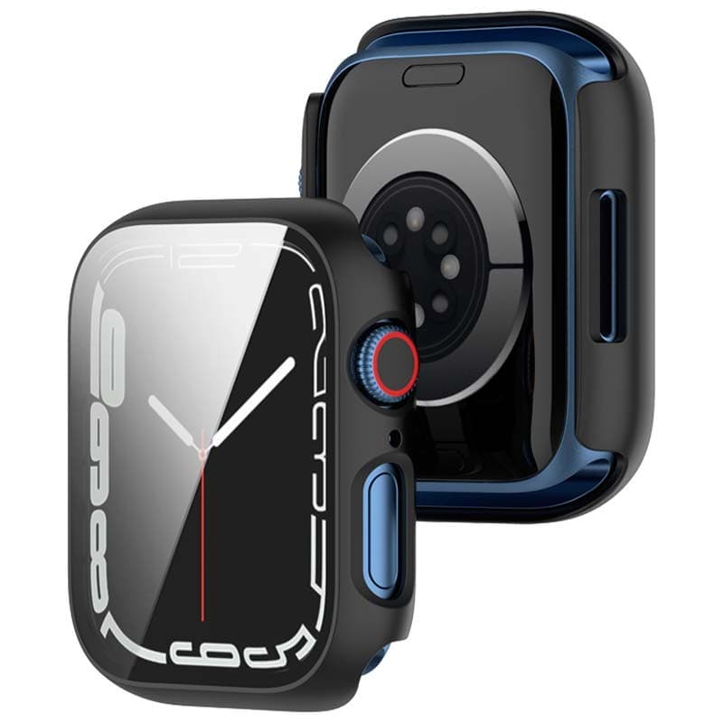 Capa PC + Vidro Temperado Apple Watch 44mm – Compatível com Apple Watch 4/5/6/SE