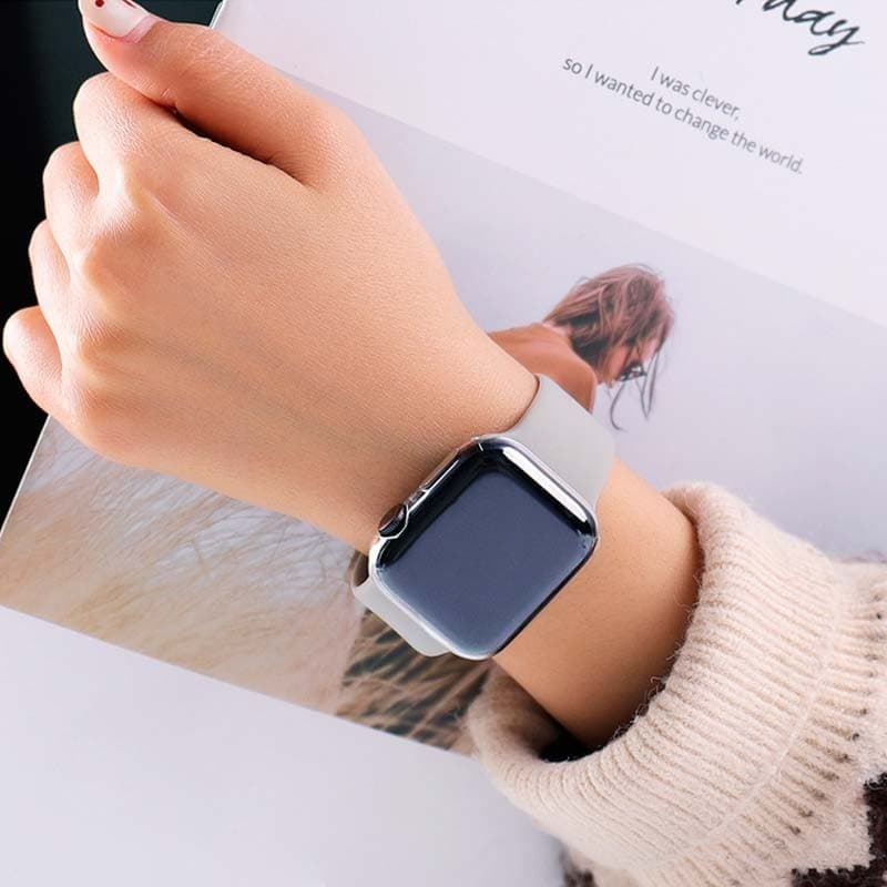 Capa de Silicone Apple Watch 44mm – Compatível com Apple Watch 4/5/6/SE