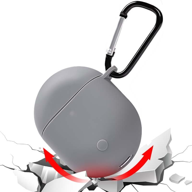 Capa de Silicone para Xiaomi Redmi Buds 3 Pro / POCO Buds Pro Escuro