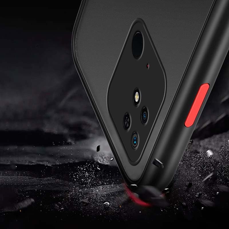Capa Dual Mate Xiaomi Redmi 10C / Poco C40 Claro+Laranja