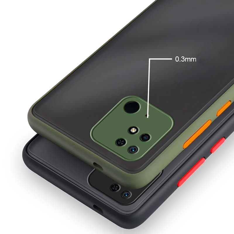 Capa Dual Mate Xiaomi Redmi 10C / Poco C40 Claro+Laranja