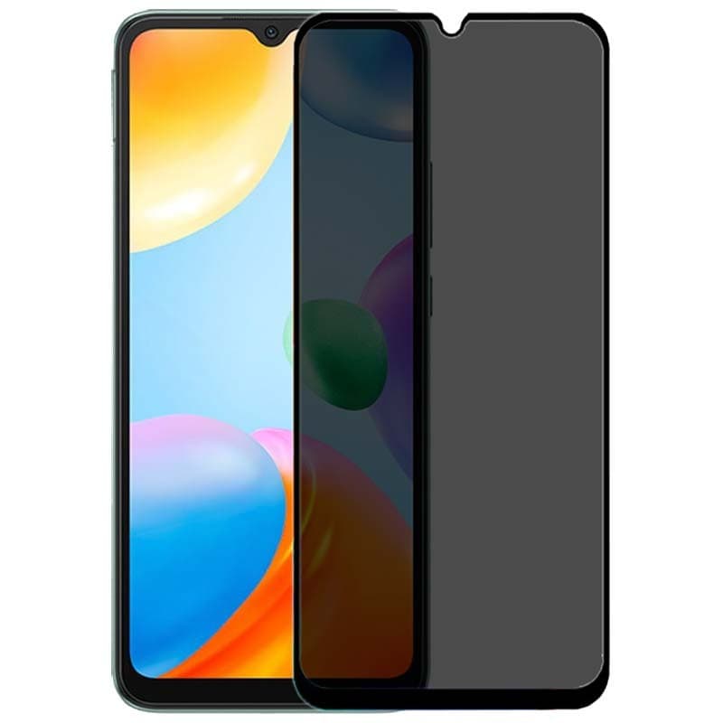 Protetor de vidro temperado Anti Espião Xiaomi Redmi 10C / Poco C40