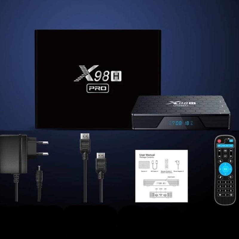 X98H Pro H618/4 GB/32GB/WiFi 6/ Android 12 – Android TV