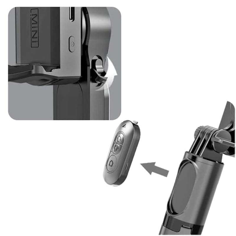 Q09 Selfie Gimbal Selfie Stick – Estabilizador de smartphone com rotaà§à£o de 360º e Comando Sem fios
