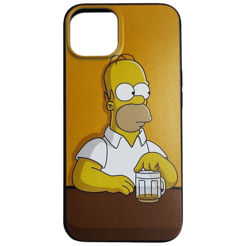 Capa de Silicone iPhone 13 Homer Beer