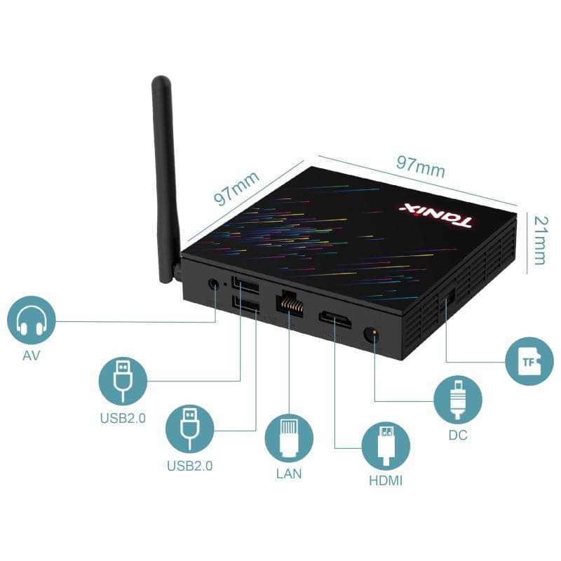 Tanix TX68 H618 4GB/64GB Android 12 – Android TV