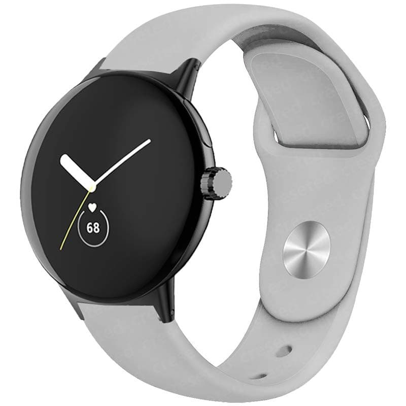 Pulseira Universal Elegance Silicone 20mm para Smartwatch Xiaomi/Amazfit/Samsung/Huawei/Realme/Ticwatch
