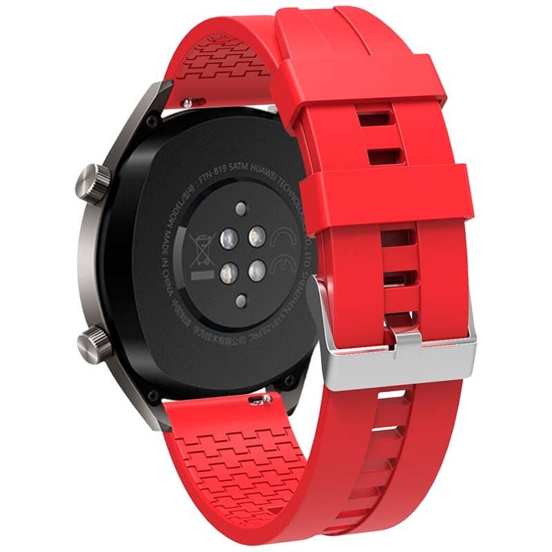 Pulseira Universal Silicone 22mm Vermelha para Smartwatch Xiaomi/Amazfit/Samsung/Huawei/Realme/Ticwatch