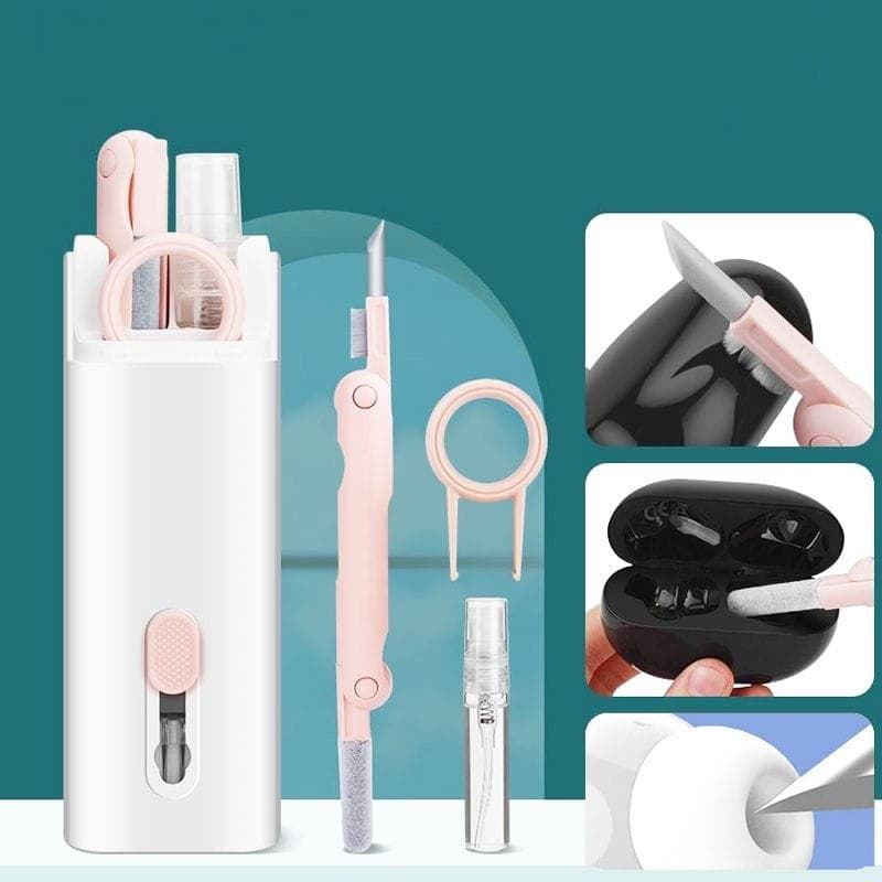 Kit de Limpeza de Teclado e Smartphone 7 em 1