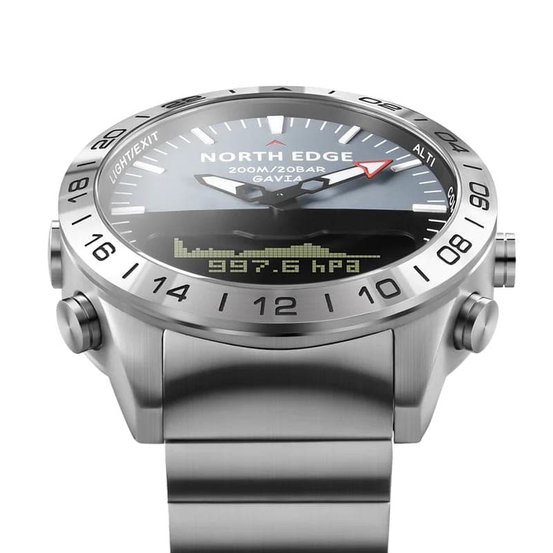 North Edge Gavia com Pulseira de Metal – Relógio de Mergulho