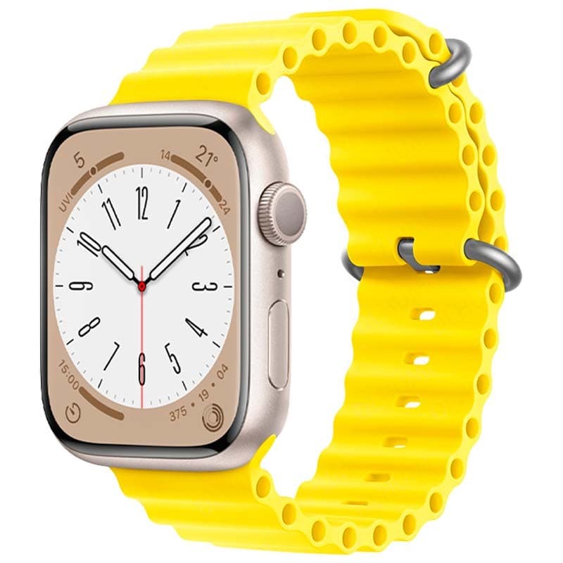 Pulseira Apple Watch 38/40/41mm Wave Amarelo