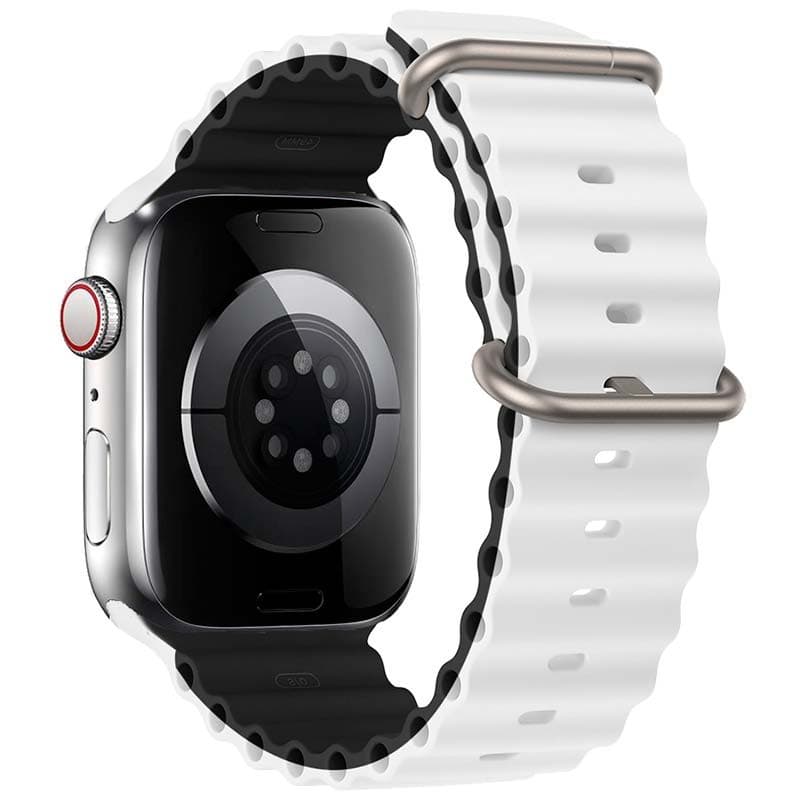 Pulseira Apple Watch 42/44/45/49mm Wave +Preto