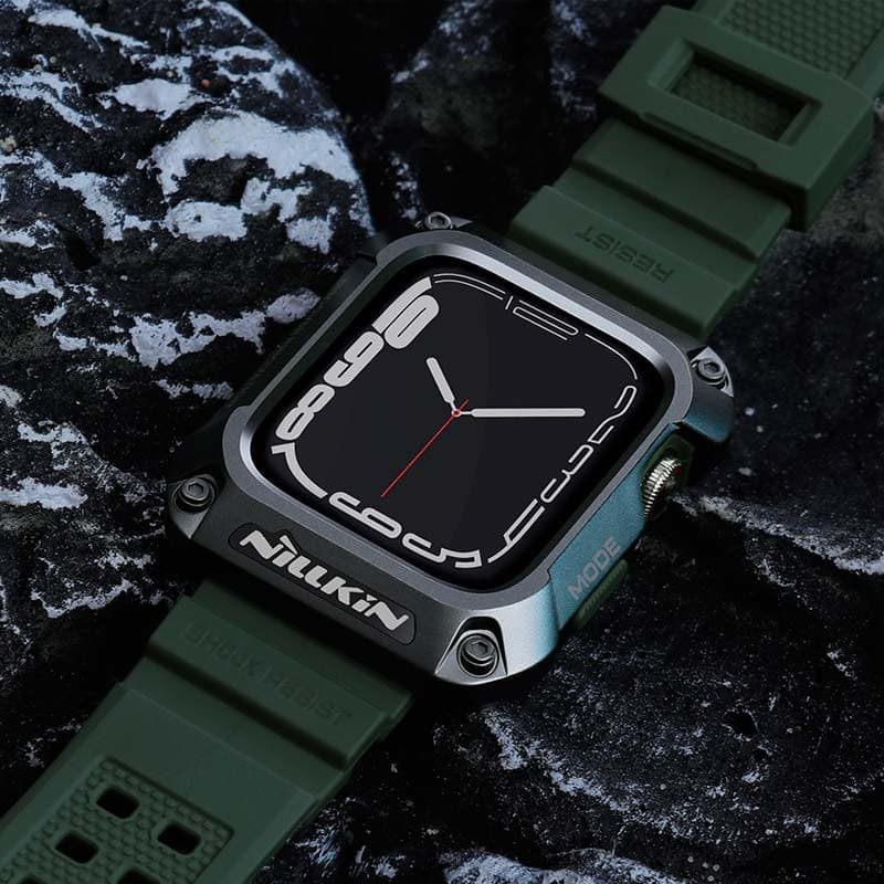 Nillkin Caixa+Pulseira DynaGuard Apple Watch 45mm+Verde – Compatível com Apple Watch 7/8