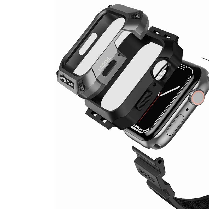 Nillkin Caixa+Pulseira DynaGuard Apple Watch 45mm+Preto – Compatível com Apple Watch 7/8