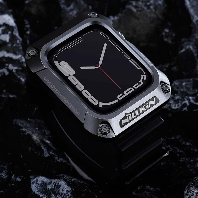 Nillkin Caixa+Pulseira DynaGuard Apple Watch 45mm+Preto – Compatível com Apple Watch 7/8