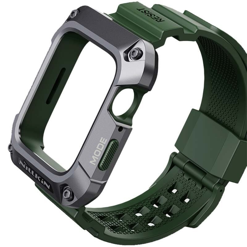 Nillkin Caixa+Pulseira DynaGuard Apple Watch 44mm+Verde – Compatível com Apple Watch 4/5/6