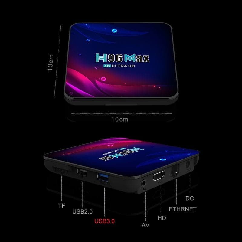 H96 Max V11 RK3188 2 GB/16GB Wifi Dual Android 11 – Android TV