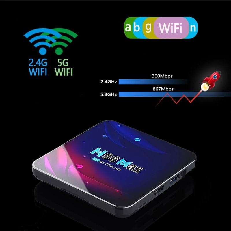 H96 Max V11 RK3188 4 GB/32GB Wifi Dual Android 11 – Android TV