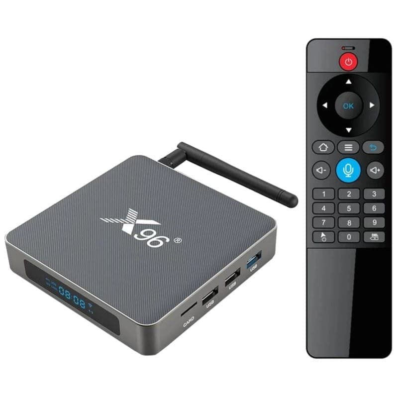 X96 X6 RK3566 8GB/64GB Dual Wifi Bluetooth Controle por Voz Android 11 – Android TV