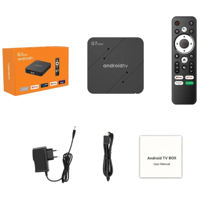 G7 Mini S905W2 2GB/16GB Dual Wifi Controle de Voz Android 11 – Android TV