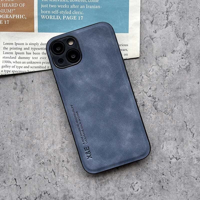 Capa em pele sintética iPhone 13 Magnetic Luxury