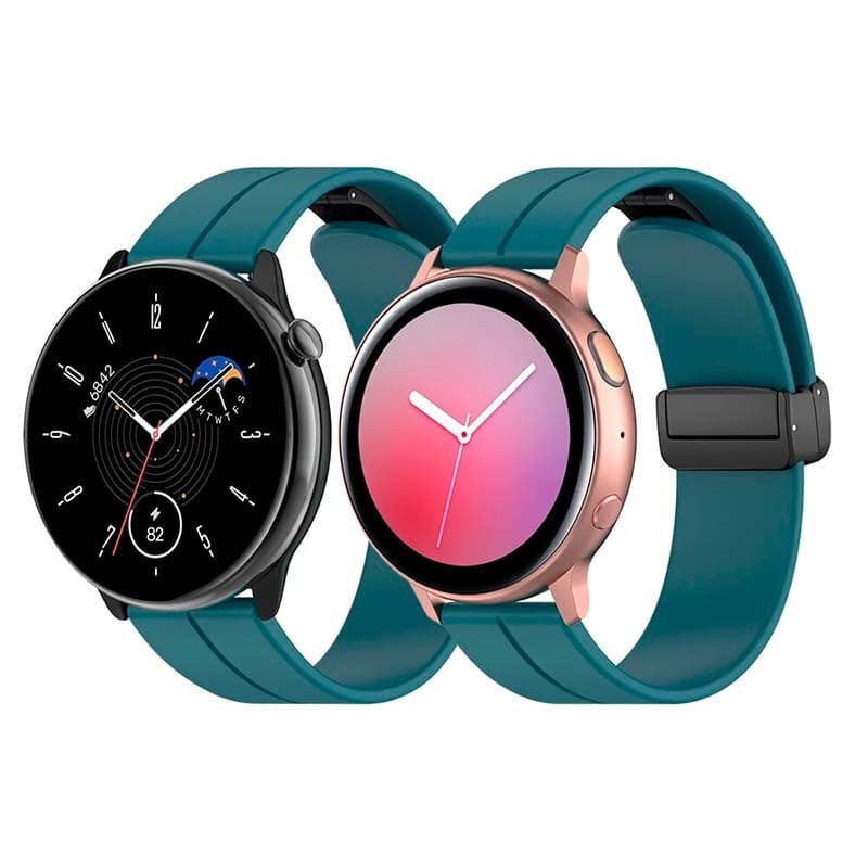 Pulseira Universal Fecho Magnético 22mm para Smartwatch Xiaomi/Amazfit/Samsung/Huawei/Realme/Ticwatch