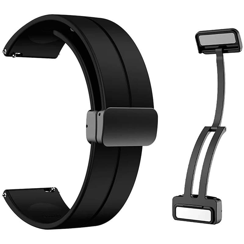 Pulseira Universal Fecho Magnético 22mm Marinho para Smartwatch Xiaomi/Amazfit/Samsung/Huawei/Realme/Ticwatch
