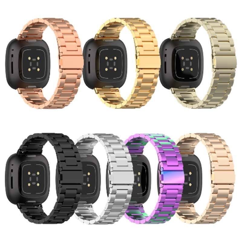 Pulseira Metal Elos Fitbit Versa 3 / Versa 4 Champanhe