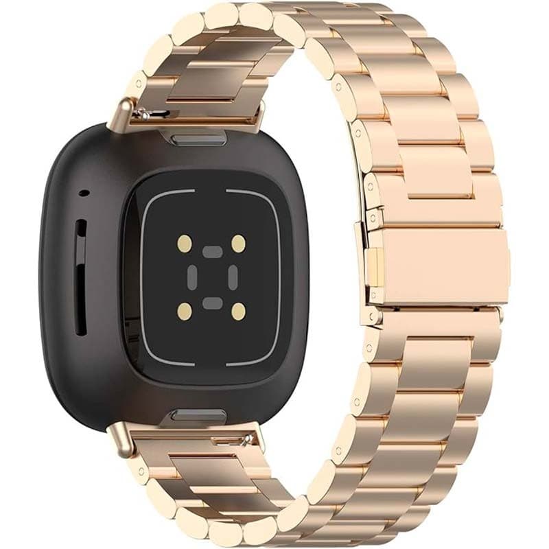 Pulseira Metal Elos Fitbit Versa 3 / Versa 4 Champanhe
