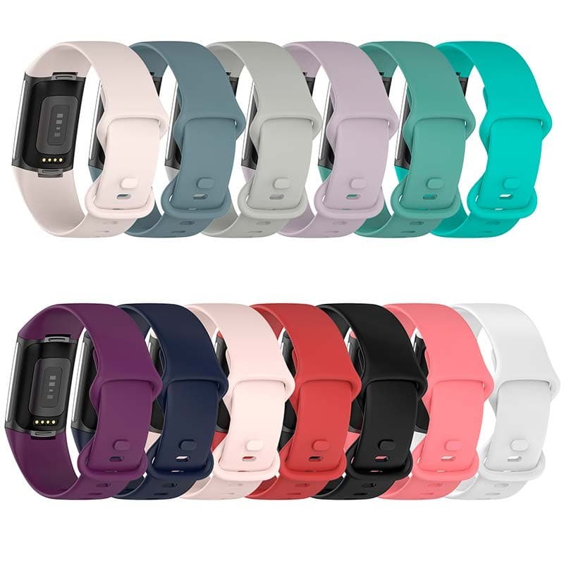 Pulseira de Silicone Fitbit Charge 5 / Charge 6 Marfim