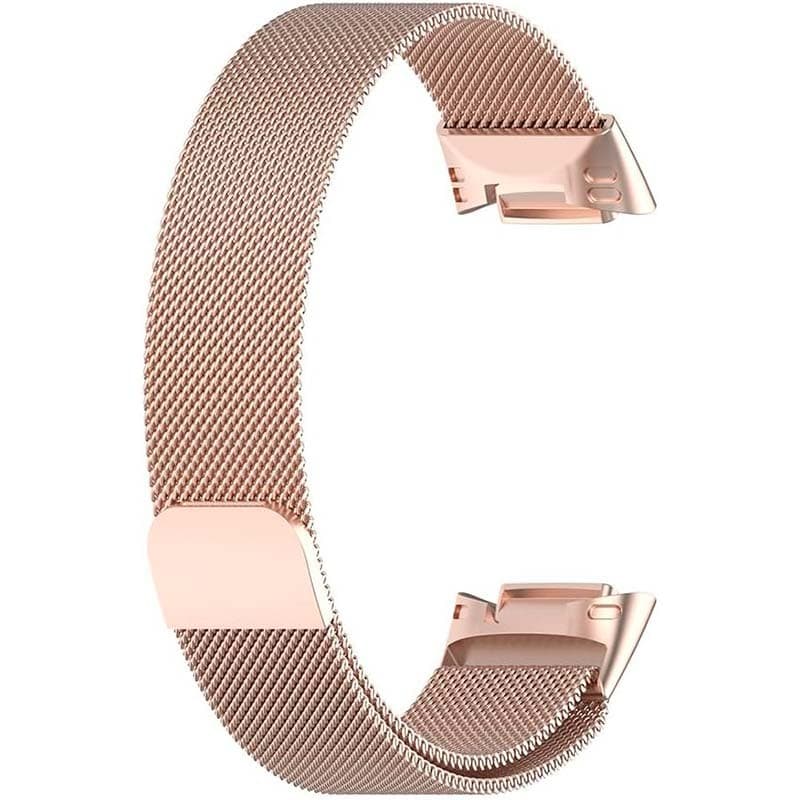 Pulseira Milanesa Magnética Fitbit Charge 5 / Charge 6 Champanhe