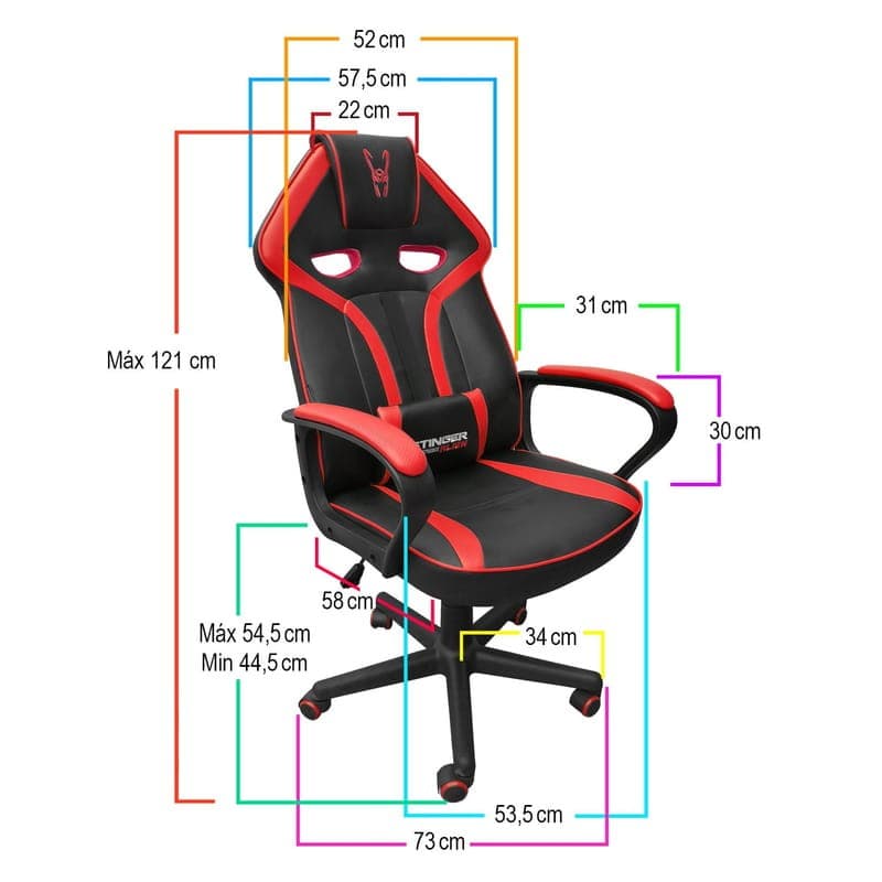 Cadeira Gaming Woxter Stinger Station Alien Red