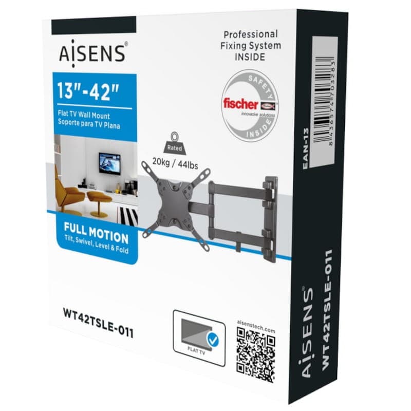 Aisens WT42TSLE-011 giratório e inclinável 42″ VESA 200x200mm – Suporte de TV