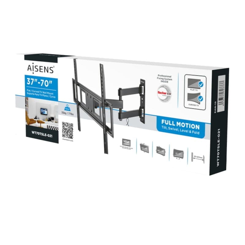 Aisens WT70TSLE-021 Giratório e Inclinável 70″ 600×400 mm – Suporte para TV