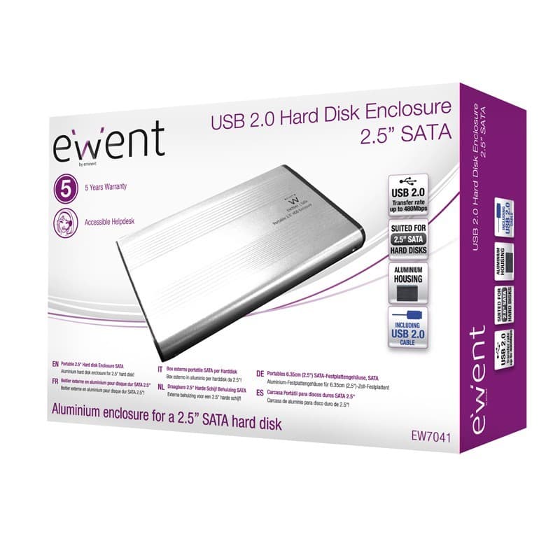 Caixa HDD/SDD 2.5″ SATA Ewent EW7041