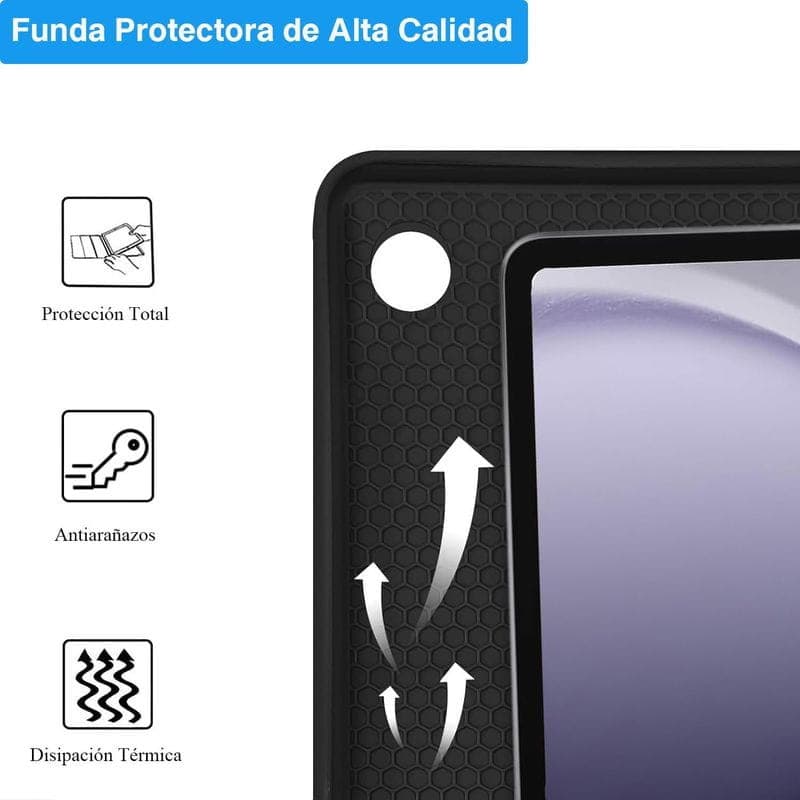 Capa com Teclado Samsung Galaxy Tab A11+ (Espanhol)