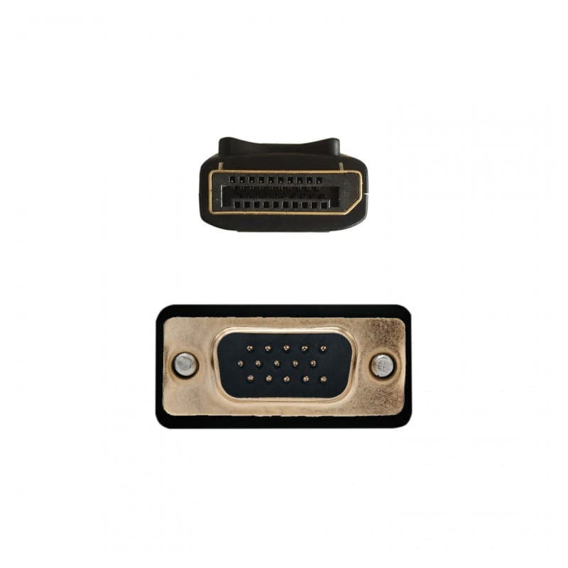 AISENS A125-0365 DisplayPort VGA D-SUB 2 metros Preto - Cabo